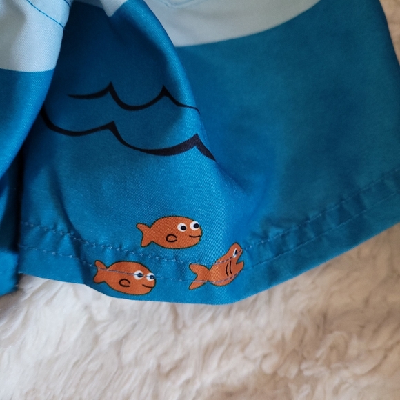 EUC Gymboree Swim Trunks 3-6M Octupus Tropical Bathing Suit - Picture 4 of 8